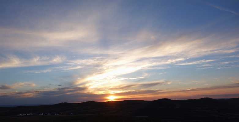 Horizont wolke himmel sonnenaufgang Foto