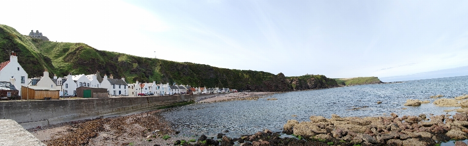 海岸 河 全景 湾