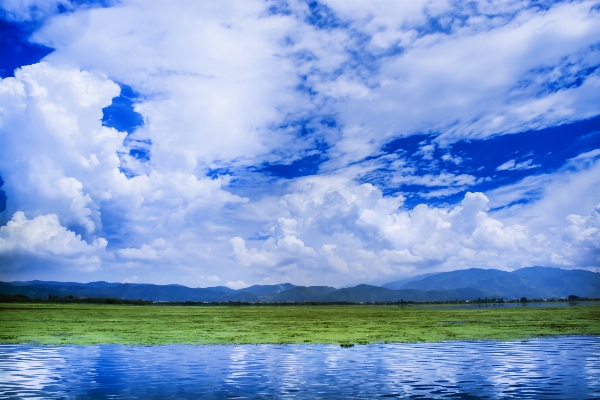 Sea nature horizon cloud Photo