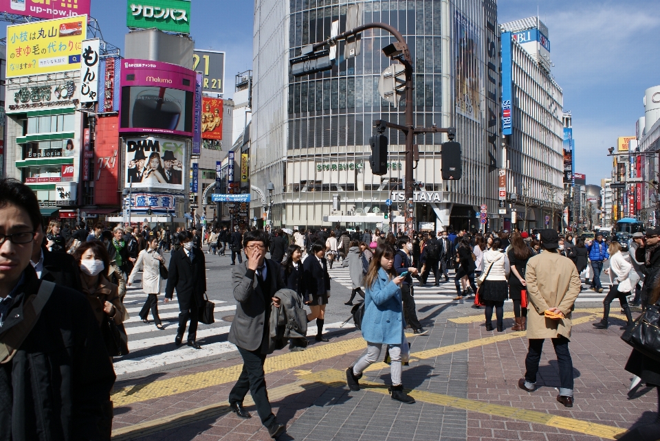 Pedestrian architecture road traffic