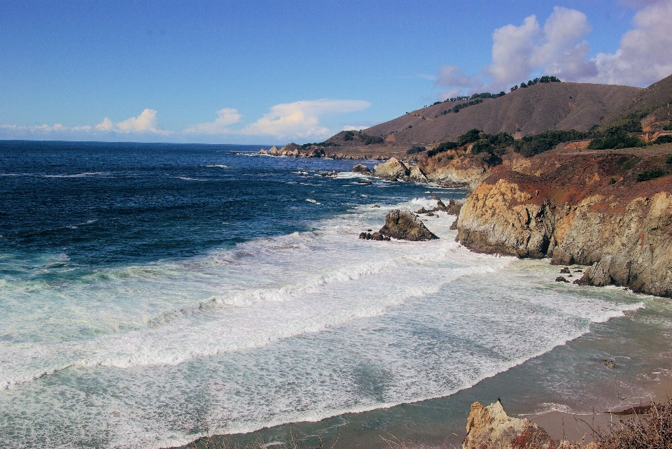 Beach landscape sea coast