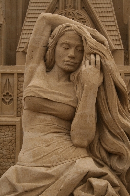 Beach sand wood woman Photo