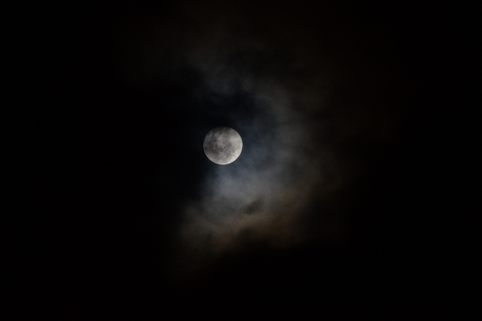 空 夜 雰囲気 月