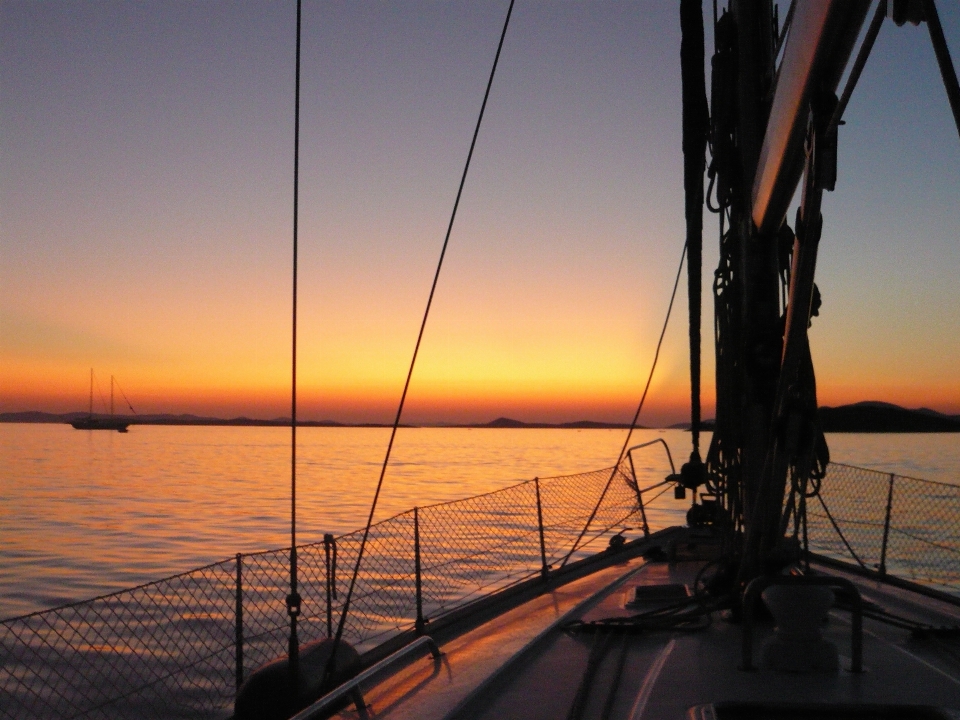 Sea coast ocean sunset