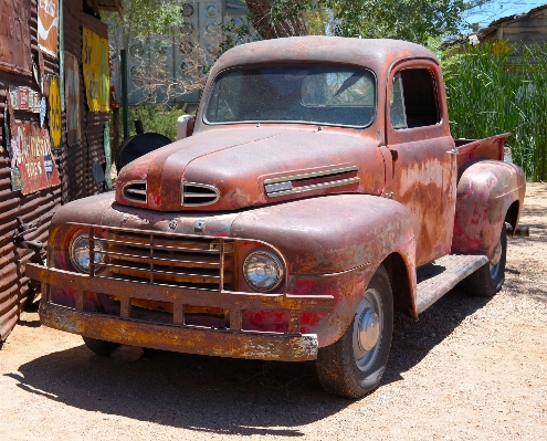 Car old summer truck Photo