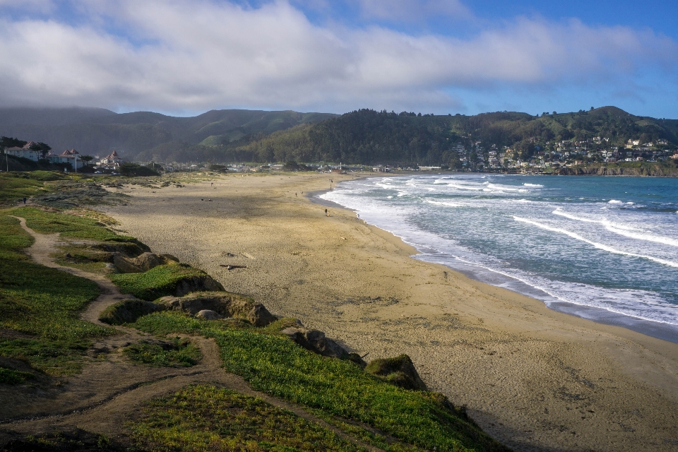 Plage paysage mer côte