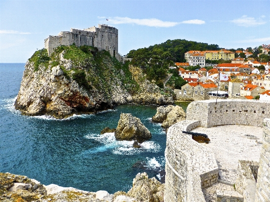 Landscape sea coast rock Photo