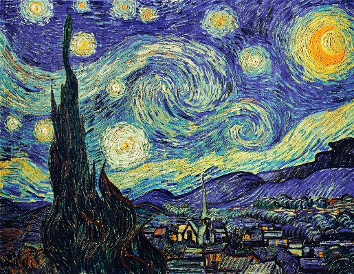 Foto Materiale pittura arte cielo stellato
