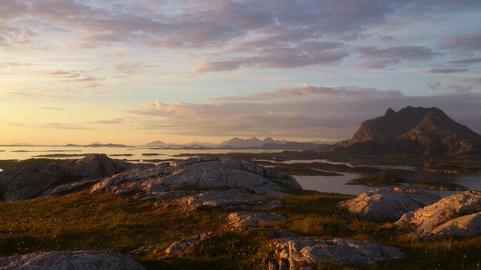 Landschaft meer küste rock