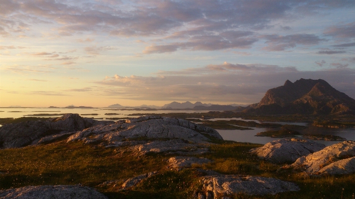 Landscape sea coast rock Photo