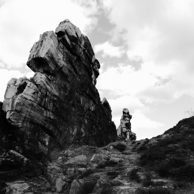 Lanskap alam rock gunung