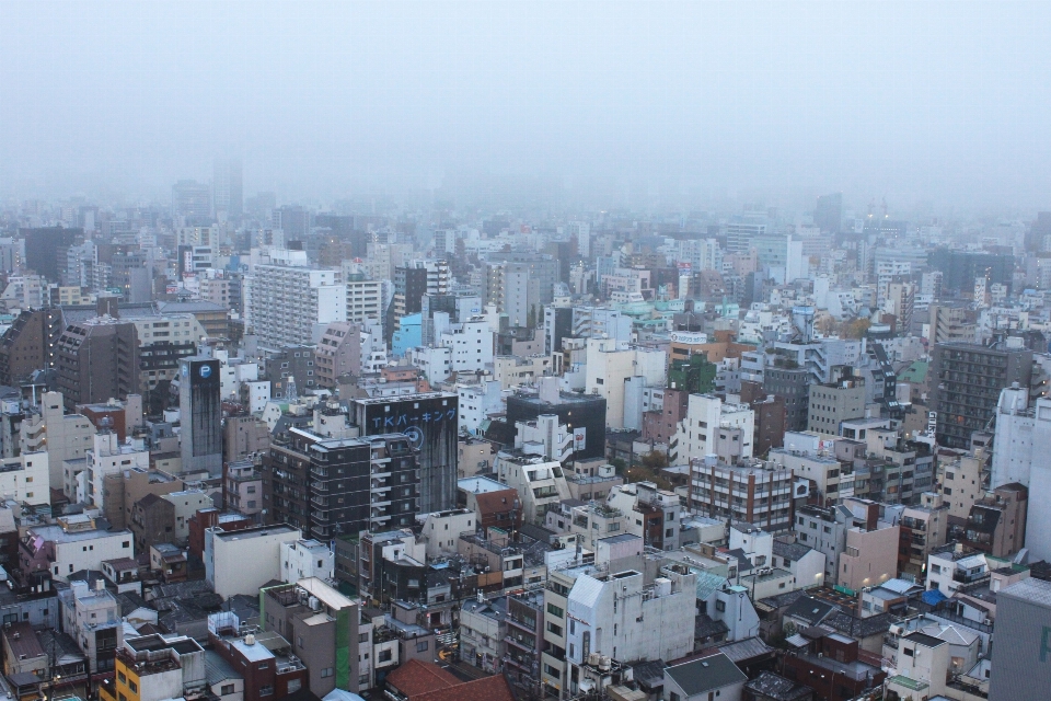 Cielo horizonte vista ciudad