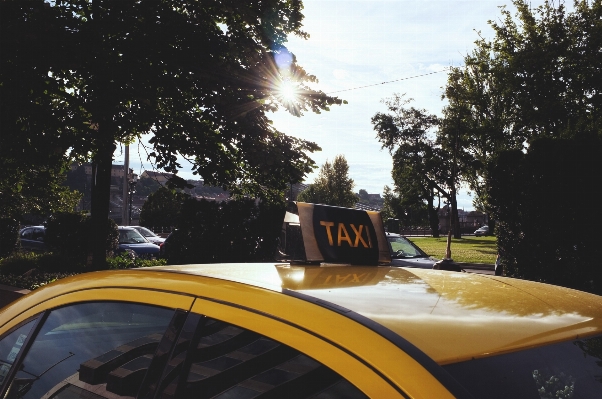 Car window driving taxi Photo