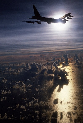 Horizon silhouette wing cloud Photo