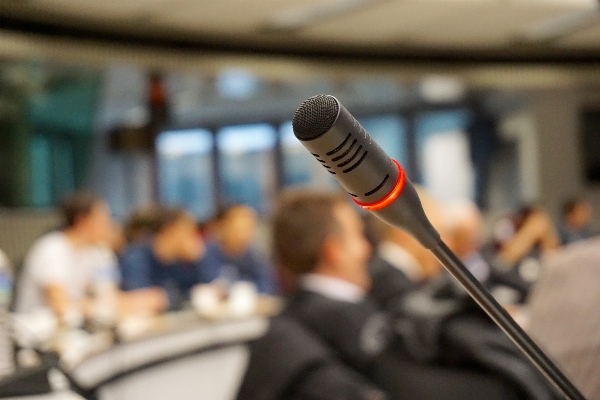 Technology meeting microphone talk Photo