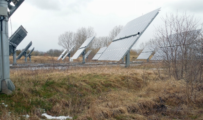 Wind solar energy panel Photo