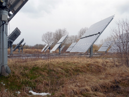 Wind solar energy panel Photo