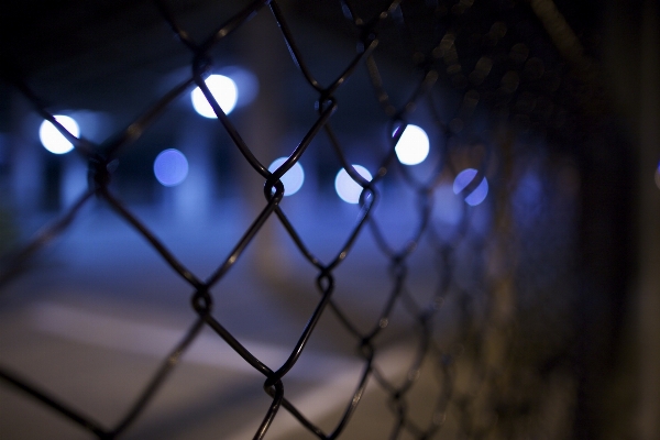 Branch light fence night Photo