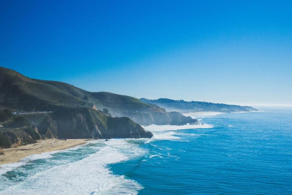 Beach landscape sea coast