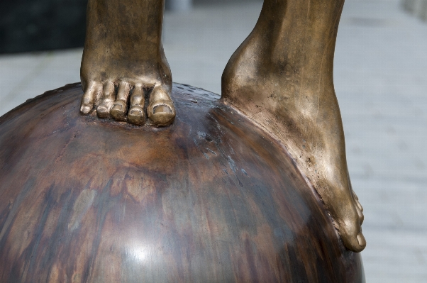 Wood rain feet monument Photo