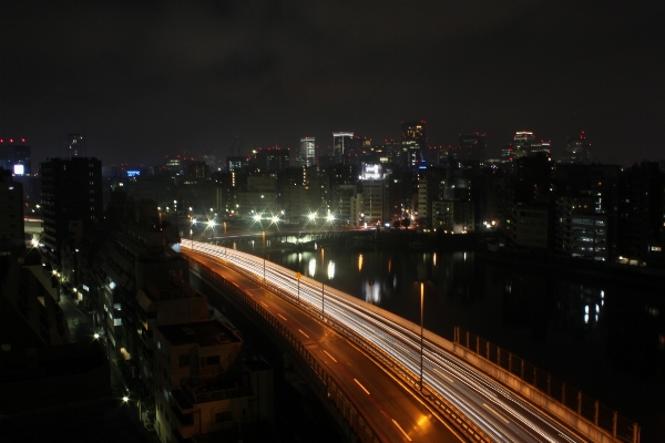 Horizon light road bridge Photo