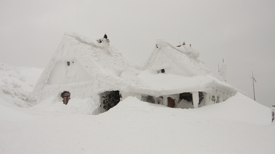 Neige hiver blanc loger