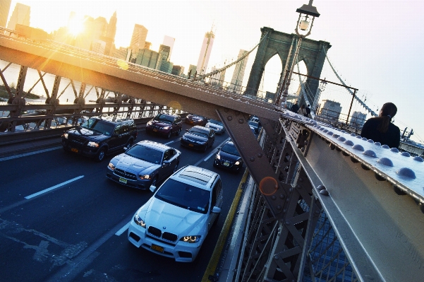 Road bridge car new york Photo