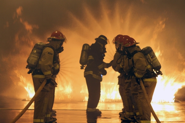 Water person smoke military Photo