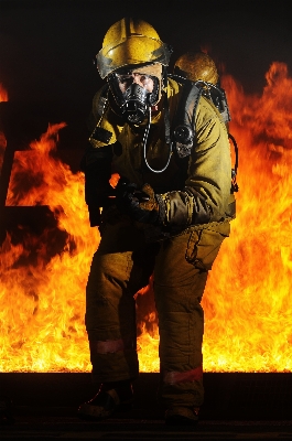 Water smoke orange portrait Photo