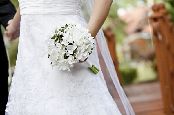 Man woman flower bouquet Photo