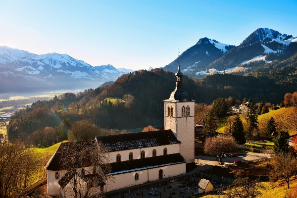 Landscape mountain hill valley Photo