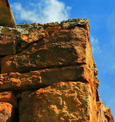 Rock mountain building wall Photo