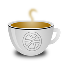 Dribbble,coffee cup Icon