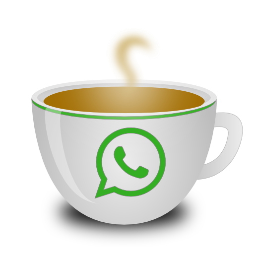 Whatsapp, coffee cup