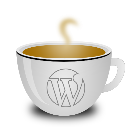 Wordpress, coffee cup