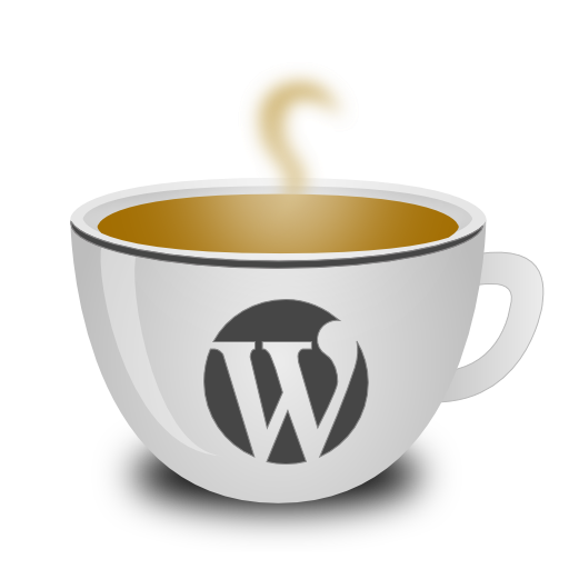 Wordpress, coffee cup