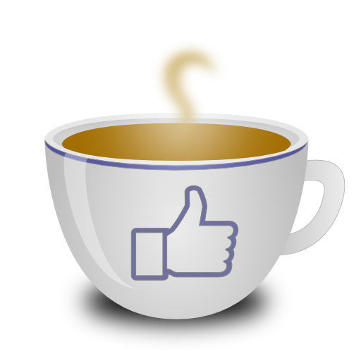 Facebook, tazza di caffè