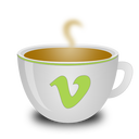 Vimeo,coffee cup Icon