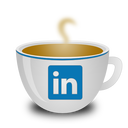 Linkedin,coffee cup Icon