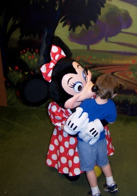 Boy child hug disney Photo