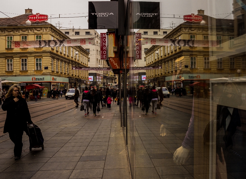 Pedestrian road street night