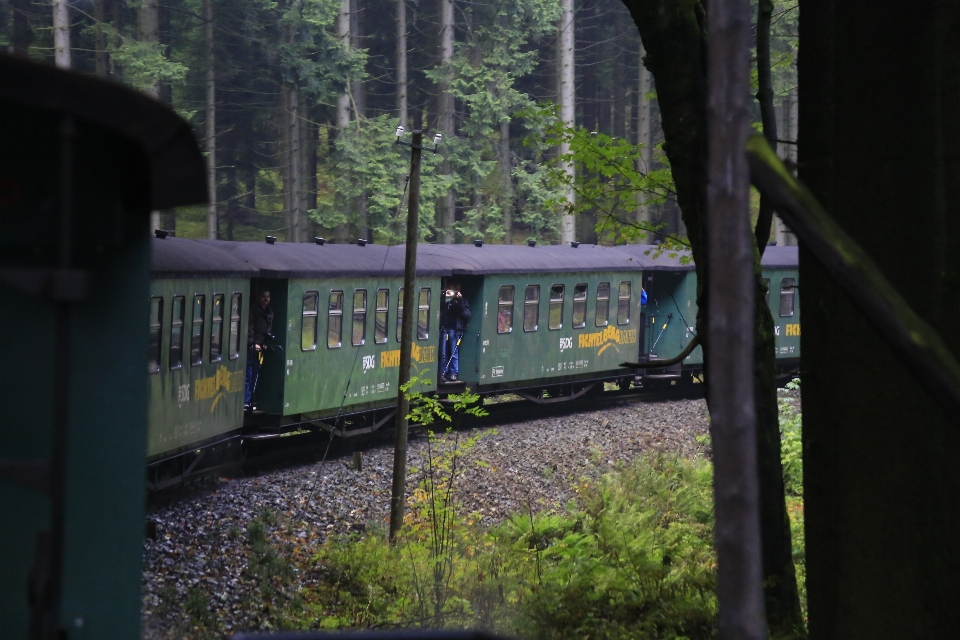 Pista tren transporte vehículo