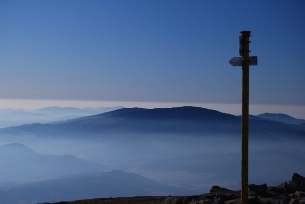 Landscape sea horizon mountain Photo