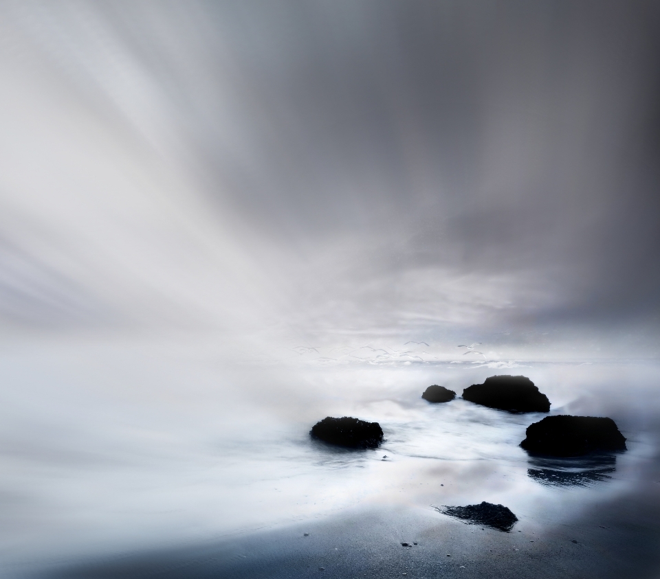 Beach landscape sea coast