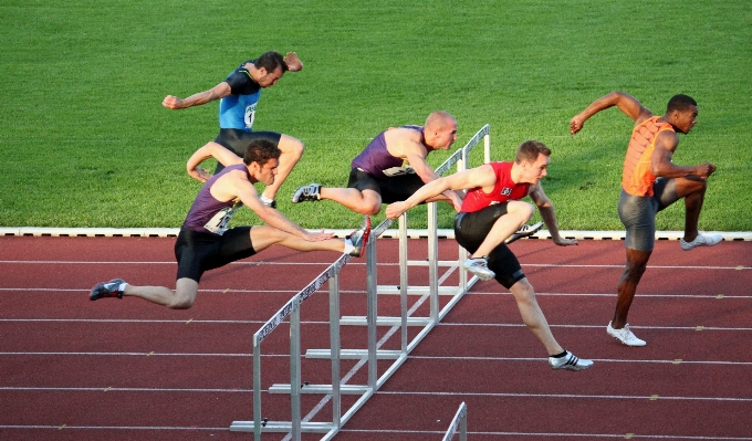 Person sport running jumping Photo