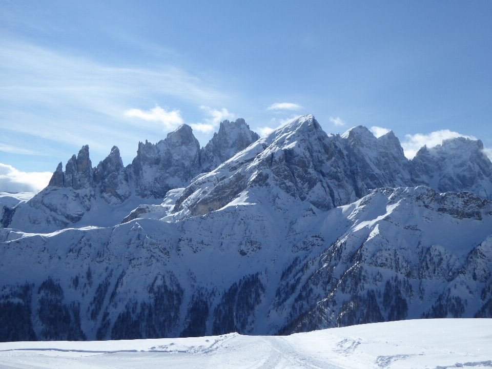 Mountain snow winter range