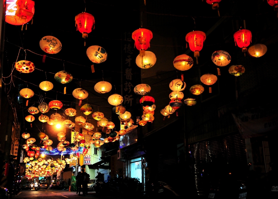 光 夜晚 花 晚上