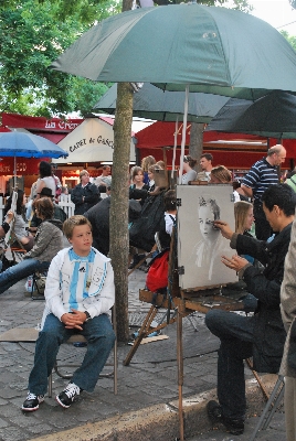 Foto París vehículo artista turismo