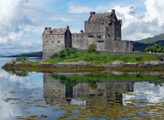 Landscape water building chateau Photo