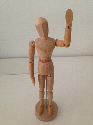 Hand man wood toy Photo